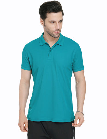 Bodyactive Light Grey Dry Fit Men's Premium T-shirt TS45-TEAL