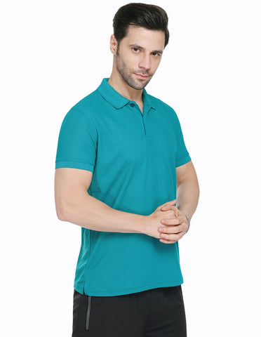 Bodyactive Light Grey Dry Fit Men's Premium T-shirt TS45-TEAL