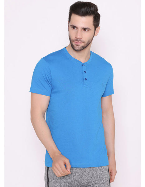 Bodyactive Half Sleeves Henley T-Shirt for Men-TS61-ROY