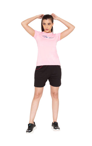 Bodyactive Women Round neck Half Sleeve Dry Fit T-shirt in 1pcs-TS80-ACPI