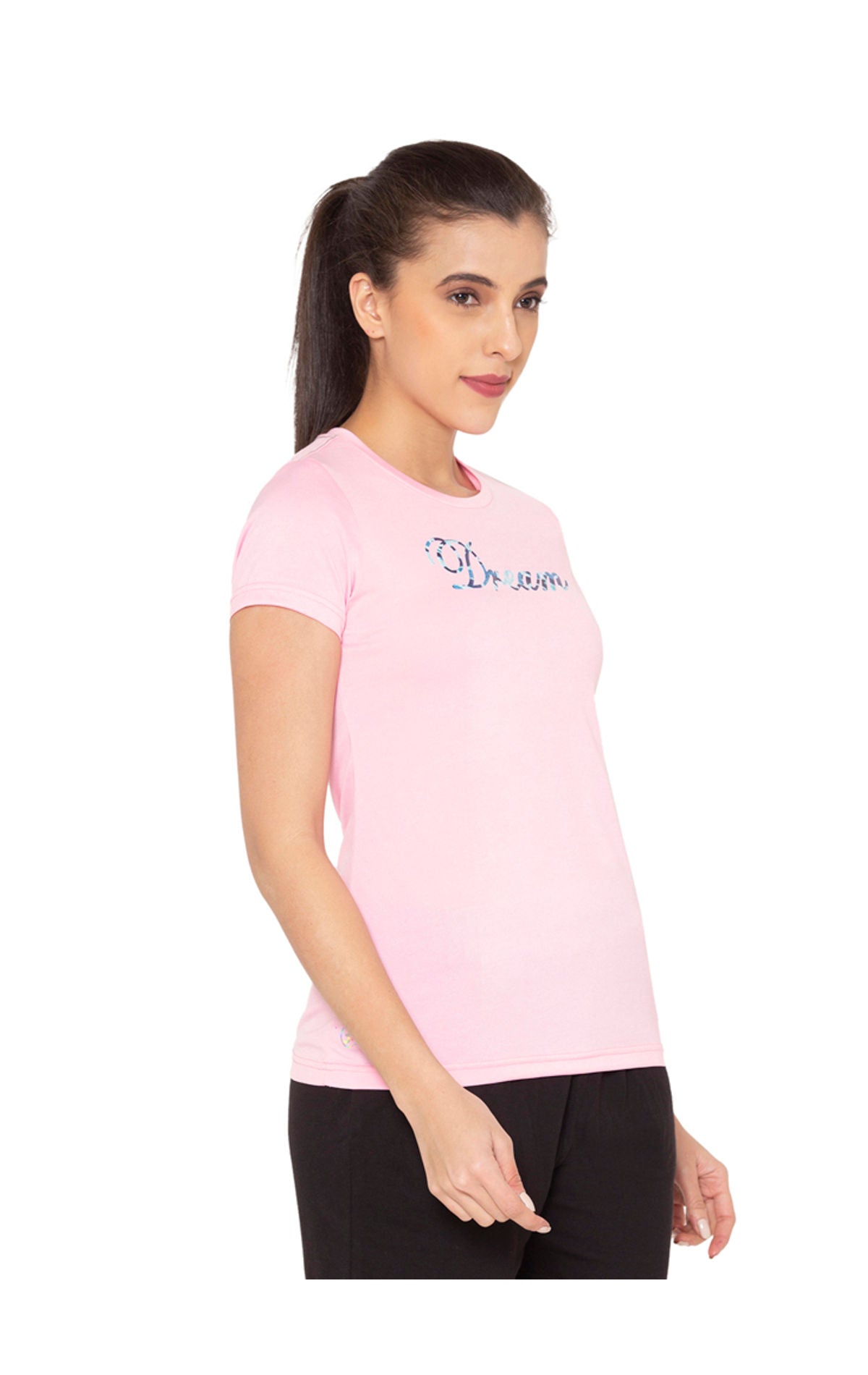 Bodyactive Women Round neck Half Sleeve Dry Fit T-shirt in 1pcs-TS80-ACPI