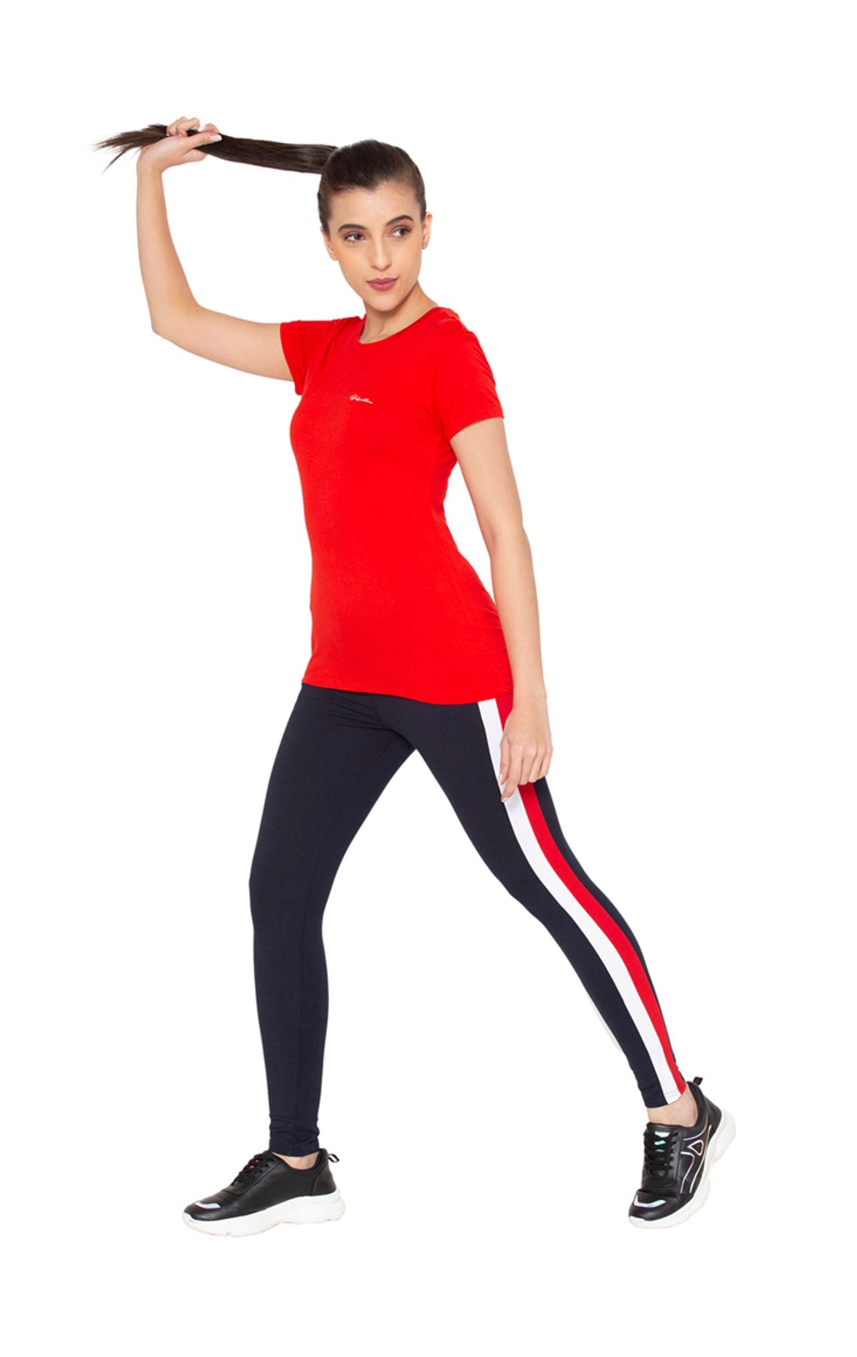 Bodyactive Women Round neck Half Sleeve Viscose T-shirt in 1pcs-TS83-RED