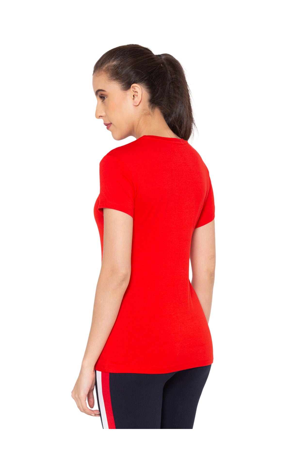 Bodyactive Women Round neck Half Sleeve Viscose T-shirt in 1pcs-TS83-RED