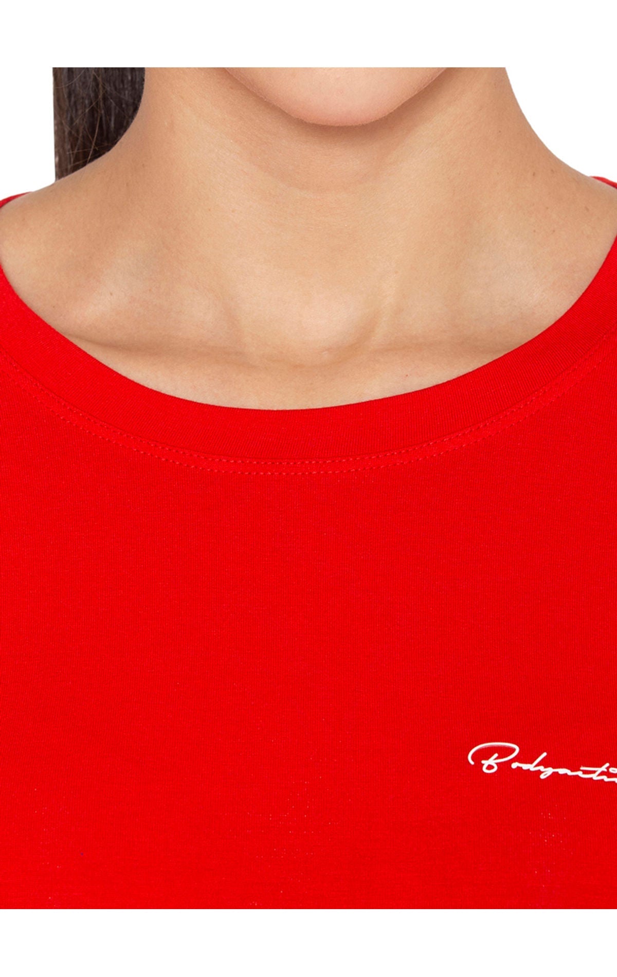 Bodyactive Women Round neck Half Sleeve Viscose T-shirt in 1pcs-TS83-RED