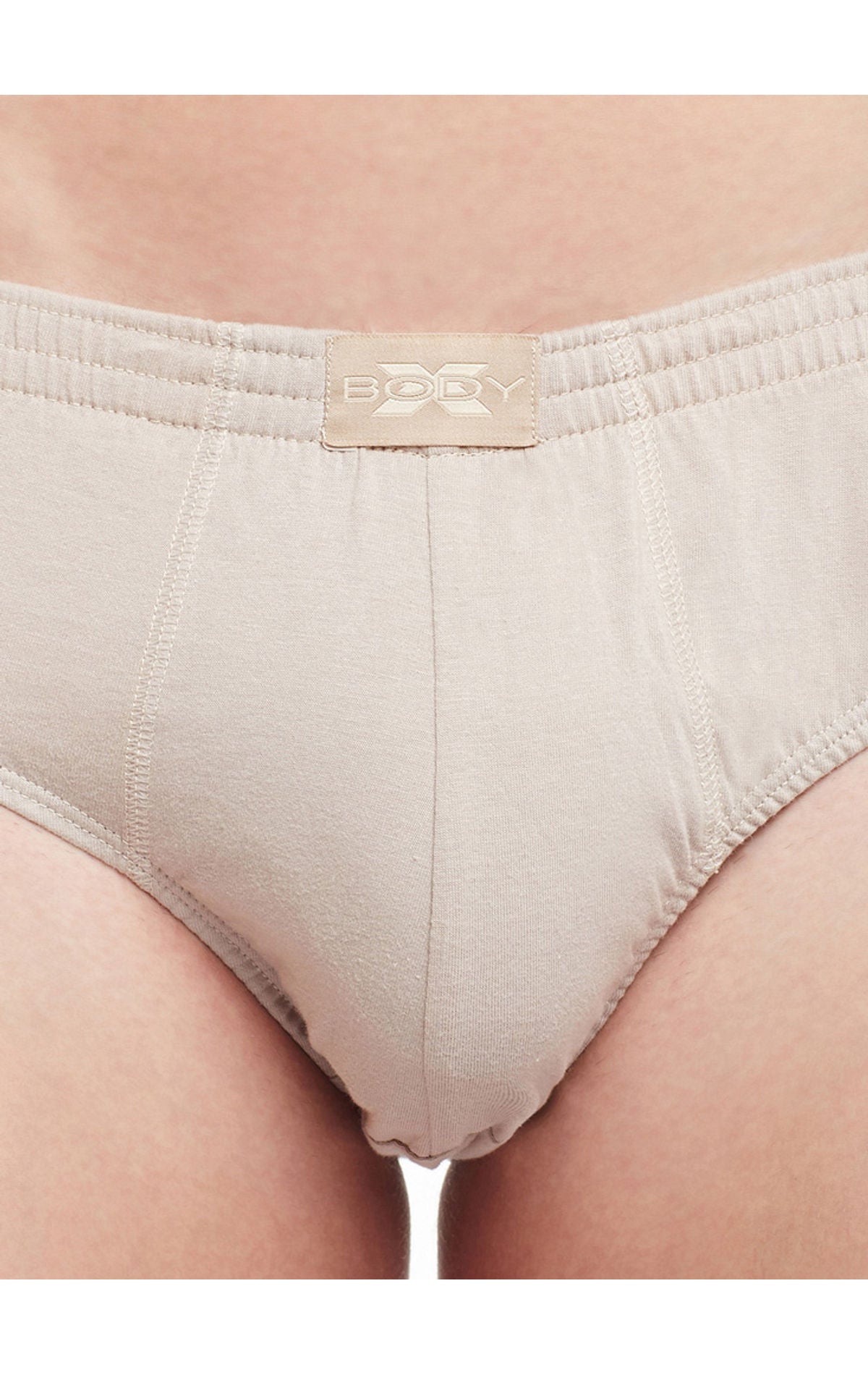 Body X Solid Briefs-Pack of 2-TUTO-Beige