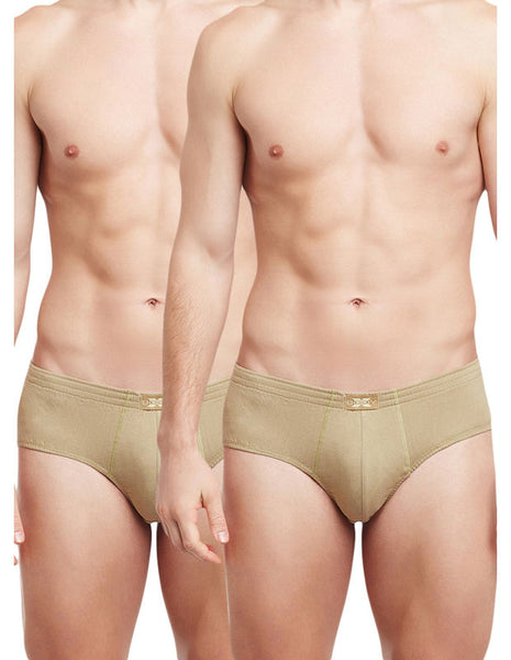 Body X Solid Briefs-Pack of 2-TUTO-Camel