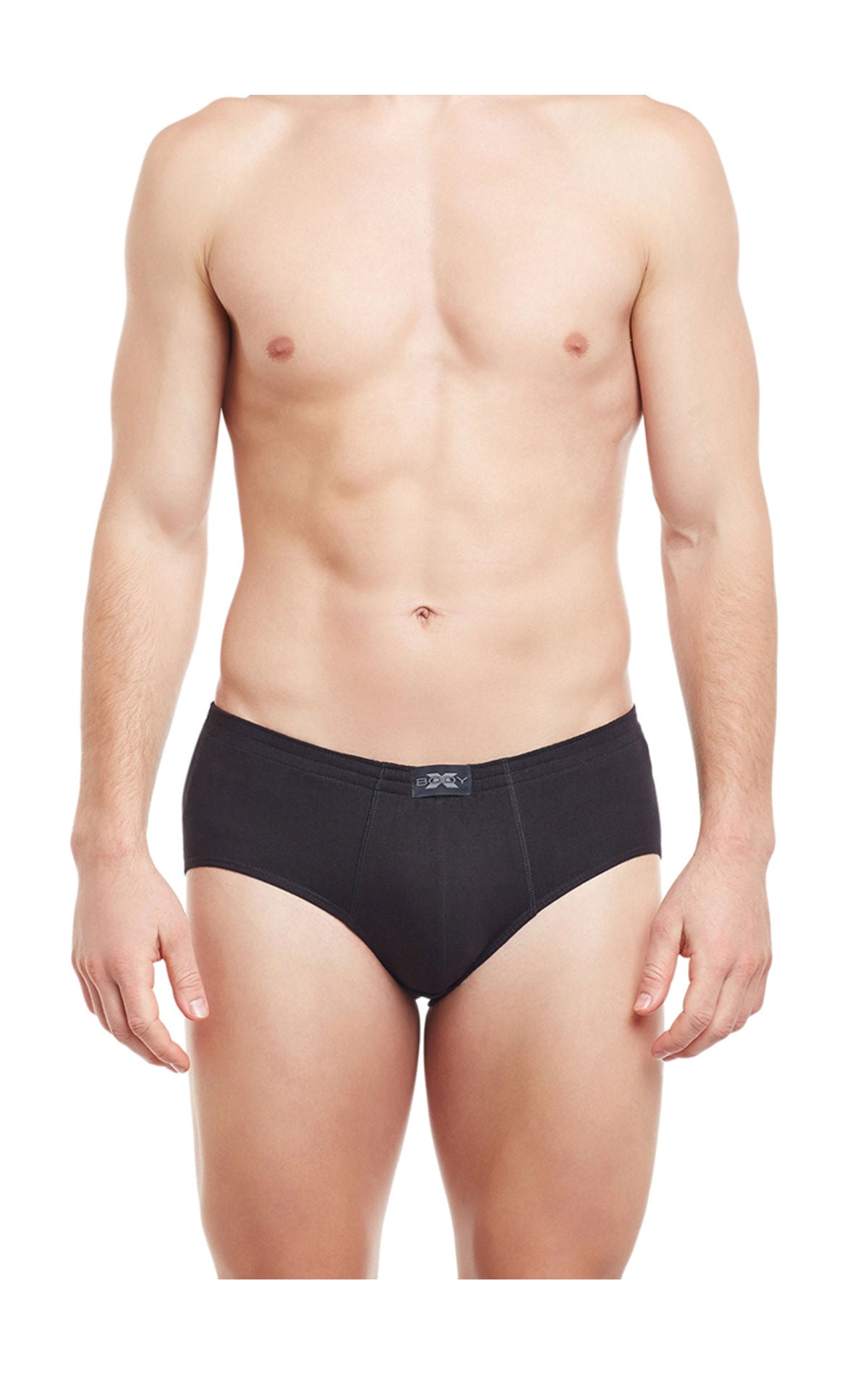 Body X Solid Briefs-Pack of 2-TUTO-Black