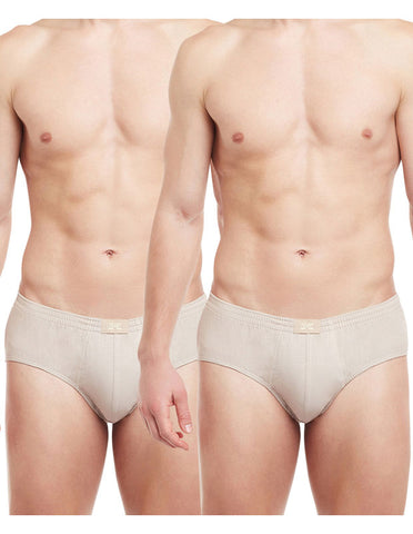 Body X Solid Briefs-Pack of 2-TUTO-Beige