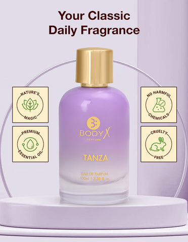 BodyX Tanza Eau De Parfum for Women Long-Lasting Feminine Fragranceme TANZA EDP-100ml