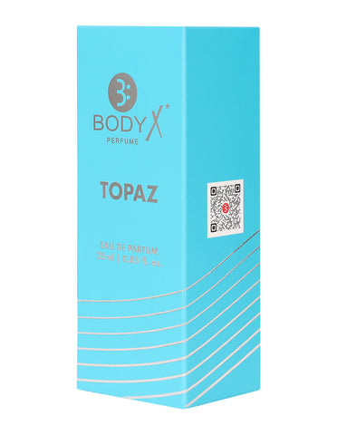 BodyX Topaz Eau De Parfum for Men Long-Lasting Masculine Fragrance-25ml