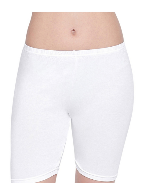Bodycare Pack of 1 Cycling shorts Panties in White Color-16W