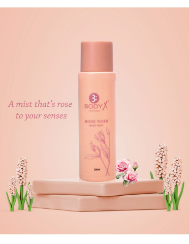 Rose Noir Body Mist by BodyX (200ml) – Feminine & Lasting Aroma
