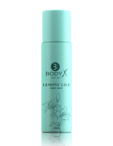 Lemony Lily Body Mist by BodyX (200ml) – Feminine & Lasting Aroma
