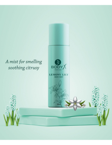 Lemony Lily Body Mist by BodyX (200ml) – Feminine & Lasting Aroma