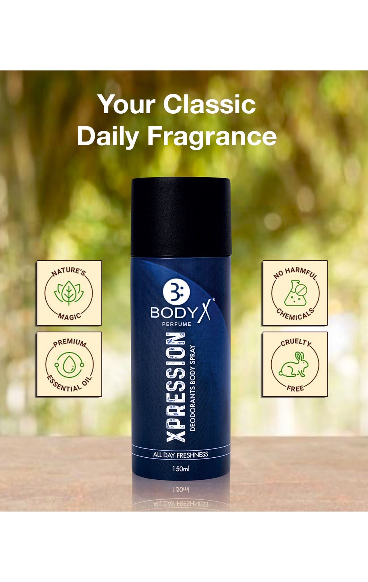 BodyX Unisex Deodorant XPRESSION Deo 150ML