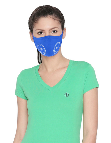 Body X Women Face Mask Assorted color Cotton-Pack of 2- MSW-4